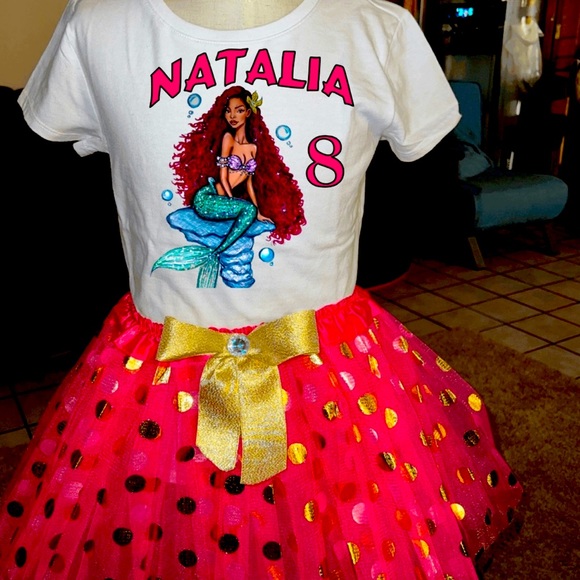 Little mermaid tutu set